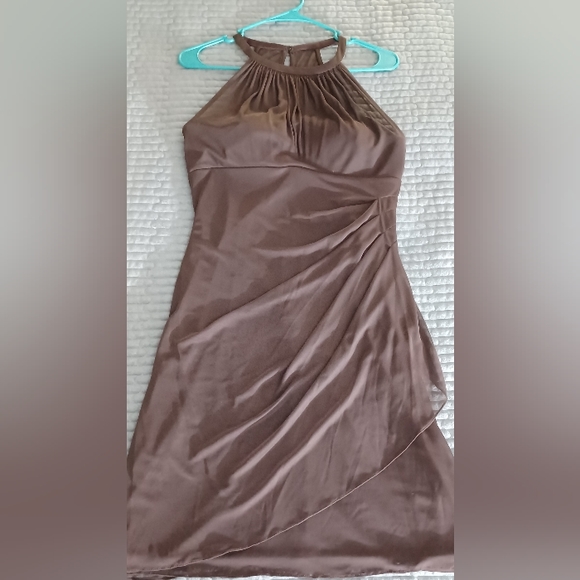 David's Bridal Brown Dress Womens 8 - Picture 2 of 5